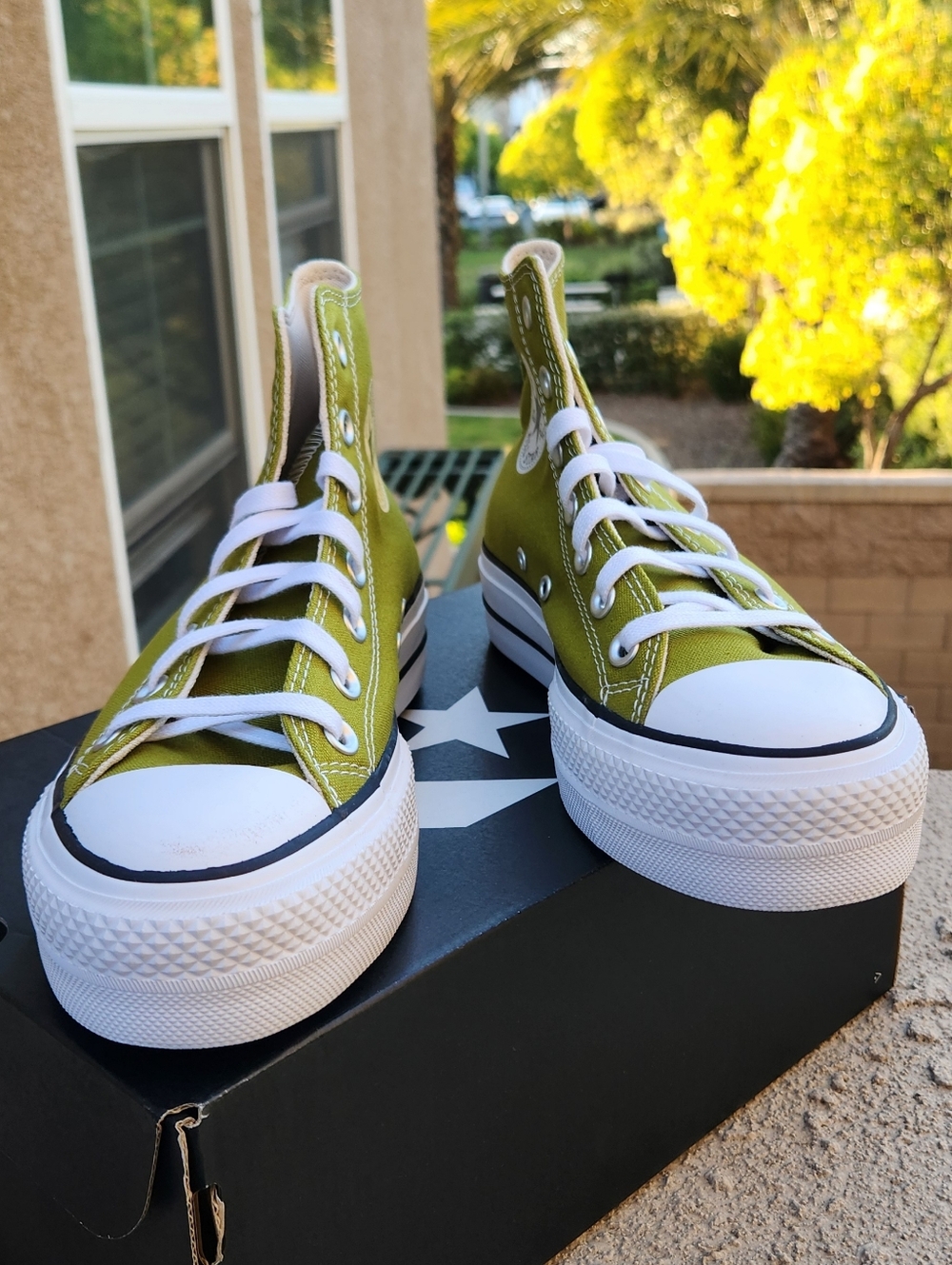 Converse Chuck Taylor All Star High Top Sneakers - Olive Green - Picture 7 of 11